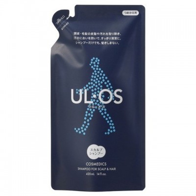 UL OS Лечебно-профилактический шампунь для волос и кожи головы для мужчин, сменный пакет, 420 мл