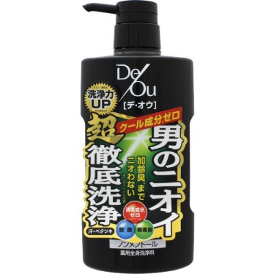 De-Ou Medicated Cleansing Body Wash, Non-Menthol for men, 17,58 fl oz (520 ml)