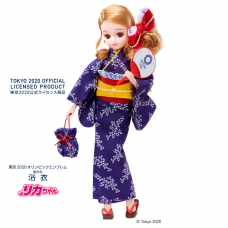 TAKARA TOMY кукла Рика-чан в юката (с эмблемой Олимпийских игр в Токио-2020)