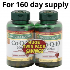 Nature's Bounty, Co Q-10, 200 mg, 2 x 80 Rapid Release Softgels