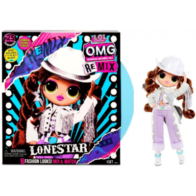 L.O.L. Surprise! O.M.G. Remix Lonestar Fashion Doll/ ЛОЛ Сюрприз ОМГ Ремикс модная кукла Лонстар и 25 сюрпризов с музыкой