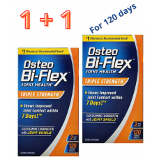 Osteo Bi-Flex Triple Strength, Glucosamine + Chondroitin+MSM +Joint Shield with vitamin C, 2 packs x 120 tab