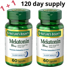 Nature's Bounty, メラトニン、10 mg、カプセル60個