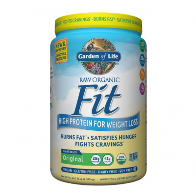 Garden of Life Raw Organic Fit Protein Powder, Original, 28g Protein, Weight Support1.9lb, 30.1oz (854 g), Vegan