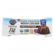 Garden Of Life Protein, Organic Fit Weight Loss Bar, Chocolate Fudge, 1.9 Oz, Pack of 12 ct