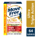 Schiff Move Free Ultra Triple Action with Type II Collagen Boron & HA Joint Supplements, 64 ct