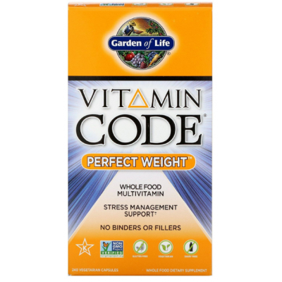 Garden of Life Vitamin Code Perfect Weight Витаминный код, Идеальный Вес, вегетарианская пищевая добавка, 240 капсул