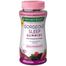 Nature's Bounty® Optimal Solutions Gorgeous Sleep, with Melatonin & Collagen, 60 Gummies