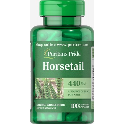 Puritan's Pride Horsetail/ Хвощ полевой 440 мг, 100 шт.