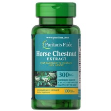 Puritan's Pride Horse Chestnut/ Стандартизованный экстракт конского каштана 300 мг, 100 шт