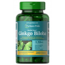 Puritan's Pride Ginkgo Biloba/ Гинкго Билоба 120 мг, 200 капсул.