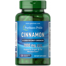 Puritan's Pride Cinnamon Complex with High Potency Chromium, 120 Capsules