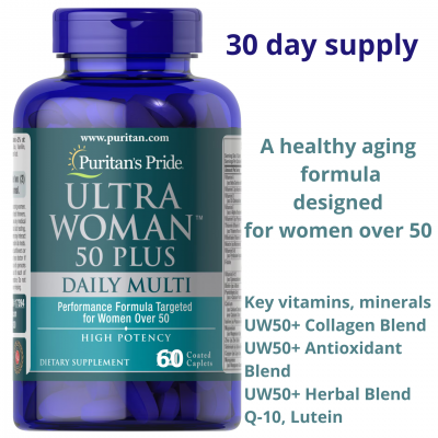 Puritan's Pride Ultra Woman™ 50 Plus Multi-Vitamin, 60 caplets