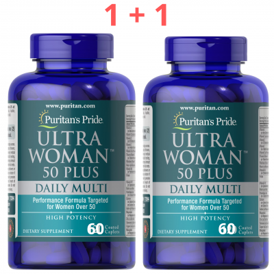 Puritan's Pride Ultra Woman™ 50 Plus Multi-Vitamin,2 x 60 caplets