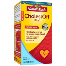 Nature Made CholestOff Plus, ХолестОфф Плюс, 104 мягкие капсулы
