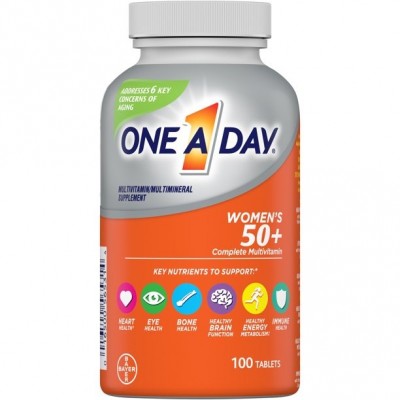 Bayer One-A-Day, Women's 50+, Complete Multivitamin, 100 Tablets