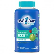 Bayer One-A-Day VitaCraves for Him Teen, комплекс мульти витаминов для подростков, для мальчиков, 150 жевательных мармеладок