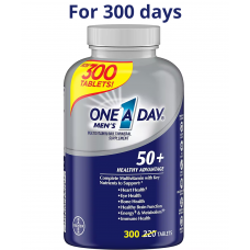 Bayer One A Day 男性用マルチビタミンおよびマルチミネラル サプリメント 50 年以上、300 錠