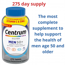 Centrum Silver Men's 50+ Multivitamin and Multimineral Supplement, 275 tablets