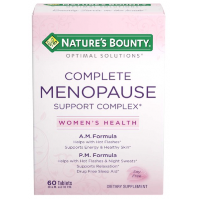 Nature's Bounty Optimal Solutions Complete Menopause Support Complex, 60 Tablets 
