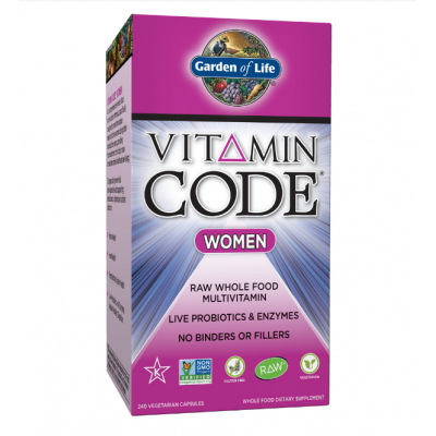 Garden of Life Vitamin Code, Women Витаминный Код «Женщины», 240 вегетарианских капсул