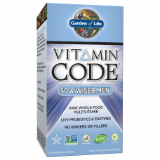 Garden of Life Vitamin Code 50 & Wiser Men's Multi/ビタミンコードマルチビタミン50歳以上の男性のために、 240ベジタリアンカプセル