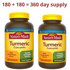 Nature Made Turmeric Curcumin 500 mg, 2 x 180 Capsules