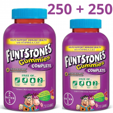 Bayer Flintstones Gummies Complete Мультивитамины для детей Флинтстон, жевательные мармеладки, 2 X 250 шт