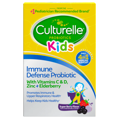 Culturelle Kids Immune Defense 免疫および上部呼吸器の健康、チュアブル、30 個 