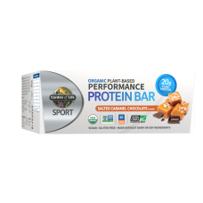 Garden of Life, Sport, Organic Plant-Based Performance Protein Bar, Salted Caramel Chocolate, 12 Bars, 2.5 oz (74 g) each