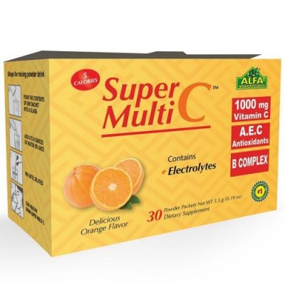 ALFA Super Multi C Порошковая формула - витамин C 1000 мг - 30 пакетов 
