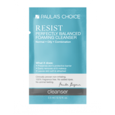 Paula’s Choice Resist PERFECTLY BALANCED FOAMING CLEANSER / ИДЕАЛЬНО СБАЛАНСИРОВАННАЯ ПЕНА для очищения (3,5 мл) пробник