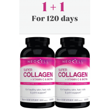 NeoCell Super Collagen/ Супер Коллаген + витамин С и биотин, 360 таблеток x2 уп