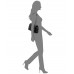  INC International Concepts Ajae Quilted Flap Crossbody Bag, アジェキルトフラップクロスボディバック黒色