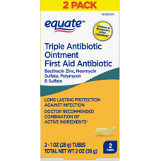 Equate Triple Antibiotic First Aid Ointment、トリプル抗生物質応急処置軟膏（56g）、2パック