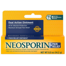 Neosporin + Pain Relief Dual Action Ointment/ Мазь с антибиотиком Неоспорин + обезболивание, двойного действия, для местного применения,14,2 г