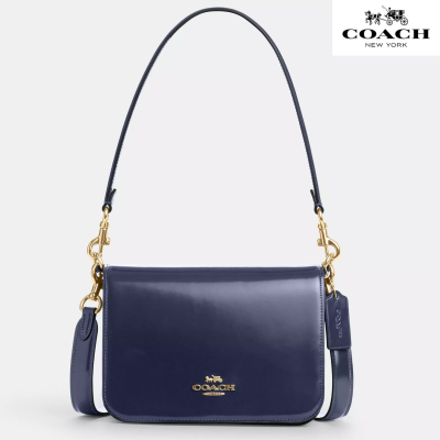 Coach Quinnバッグ スパッツォラート レザー/ゴールド/トゥルー ネイビー