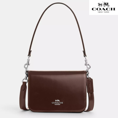 Coach Quinn Bag novelty leather/Silver/Maple