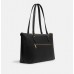 Coach Gallery Tote сумка женская, черная с золотой отделкой