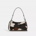 Coach Teri Shoulder Bag With Cow Print/ cow printed haircalf/Silver Coach Teri Shoulder Bag With Cow Print/ cow printed haircalf/Silver