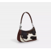 Coach Teri Shoulder Bag With Cow Print/ cow printed haircalf/Silver Coach Teri Shoulder Bag With Cow Print/ cow printed haircalf/Silver