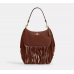 Coach Teri Shoulder Bag With Fringe suede/Im/Vintage Brown Coach Teri Shoulder Bag With Fringe suede/Im/Vintage Brown