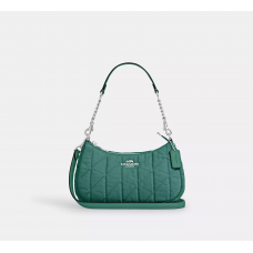 Coach Teri Shoulder Bag denim/Sv/Ivy/Green Coach Teri Shoulder Bag denim/Sv/Ivy/Green