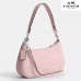 Coach Teri Shoulder Bag In Blocked Signature Leather Gold//Silver/Blush