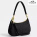 Coach Teri Shoulder Bag In Blocked Signature Leather /Gold/Black