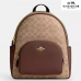 Coach Court Backpack In Signature Canvas Gold//Tan/Brown Coach Court Backpack In Signature Canvas Gold//Tan/Brown