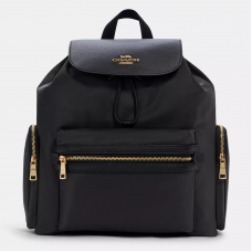 Coach Baby Backpack Nylon and refined leather /Gold/Black
