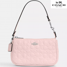 Coach Nolita 19 In Signature smooth Leather/Silver/Blush