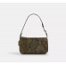 Coach Nolita 19 cо змеиным принтом из гладкой кожи/оружейный металл/ оливкового цвета