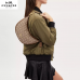 Coach Aria Shoulder Bag In Signature Jacquard Im/Khaki/Saddle Multi